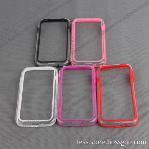 Double Color PC+TPU Bumper Case For Samsung Galaxy S4